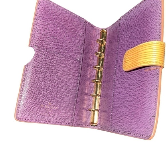 NOT FOR SALE! LOUIS VUITTON YELLOW EPI LEATHER SMALL RING AGENDA PM - Picture 6 of 9